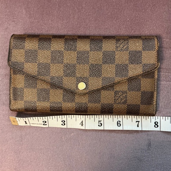 Louis Vuitton Damier Ebene Canvas Long Wallet - Picture 12 of 13